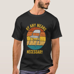 Retro-Sonnenuntergang Vintage Lustiger Klappstuhl T-Shirt