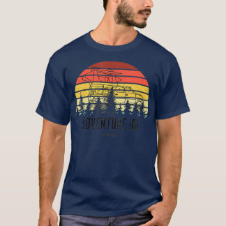 Retro-Sonnenuntergang Vintage-Taco Tacoma Overland T-Shirt