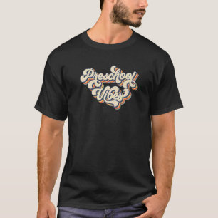 Retro Sonnenuntergang Vorschul-Vibes Zurück zur Sc T-Shirt