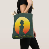 Retro-Sonnenuntergang weibliche Silhouette Tasche (Von Nahem)