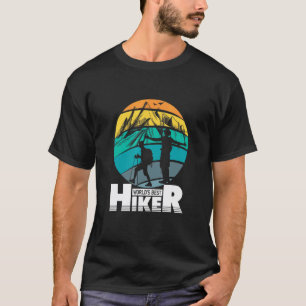 Retro Sonnenuntergang Weltbester Wanderer Berg Out T-Shirt