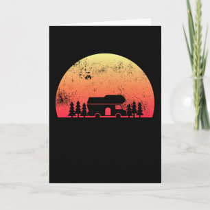 Retro-Sonnenuntergang-Wohnmobil - Geschenk für Woh Karte