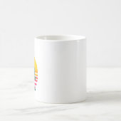 Retro-Sonnenuntergangs-Baum-Abenteuer Kaffeetasse (Mittel)