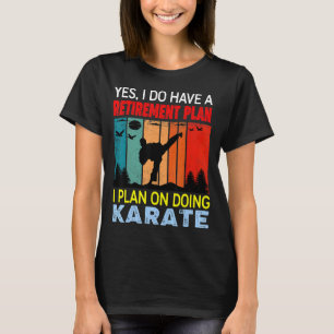 Retro-Sonnenuntergangs-Slogan Rentenplan  Ich plan T-Shirt
