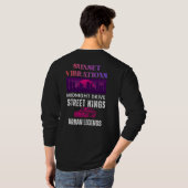 Retro-Sonnenuntergangs-Vibrationen T-Shirt (Schwarz voll)