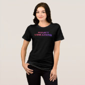Retro Sonnenuntergangs-Vibrationen Tri-Blend Shirt (Vorderseite voll)