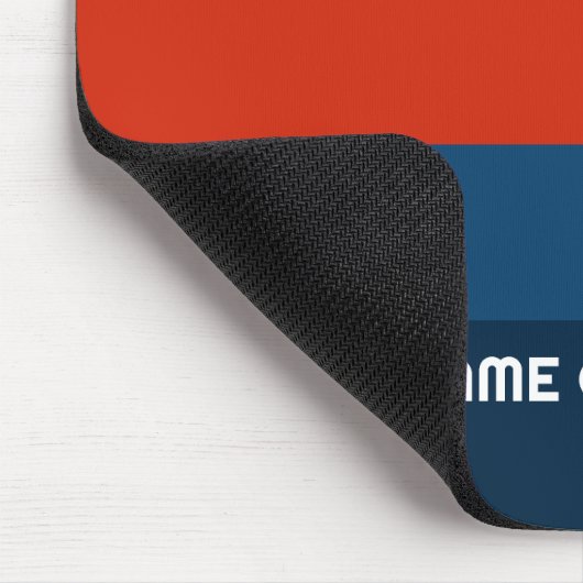 Retro-Sonnenuntergangsstreifen mit einfachem Sans  Mousepad (Ecke)