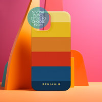 Retro-Sonnenuntergangsstreifen mit einfachem Sans 