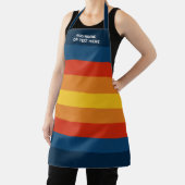 Retro-Sonnenuntergangsstreifen mit einfachem Sans  Schürze (InSitu)