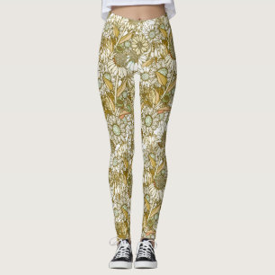 Retro-sonnenverbrannter australischer Landgarten Leggings