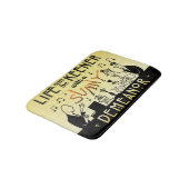 Retro sonniges Verhalten des Kunst-Deko-20s Badematte (Schrägansicht)