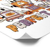 Retro Sonographin Ultrasound Tech Halloween Vascul Poster (Ecke)