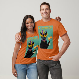 Retro-Sophistication. Es ist Zeit für den Mardi Gr T-Shirt