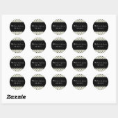 Retro Sophistication Save the Date Stickers (Blatt)