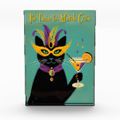 Retro Sophisticats Its Time to Mardi Gras Martini Fotoblock (Vorderseite)