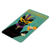 Retro Sophisticats Its Time to Mardi Gras Martini Magnet (Linke Seite)