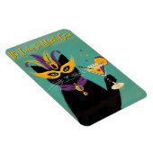 Retro Sophisticats Its Time to Mardi Gras Martini Magnet (Rechte Seite)