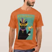 Retro Sophisticats Its Time to Mardi Gras Martini T-Shirt (Vorderseite)