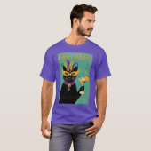 Retro Sophisticats Its Time to Mardi Gras Martini T-Shirt (Vorne ganz)