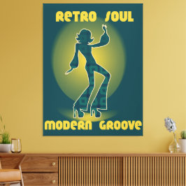 Retro Soul Modern Groove Leinwanddruck
