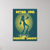 Retro Soul Modern Groove Leinwanddruck (Vorderseite)