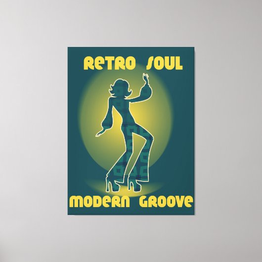 Retro Soul Modern Groove Leinwanddruck (Vorderseite)