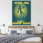 Retro-Soul Moderner Groove Leinwanddruck (Insitu (Schlafzimmer))
