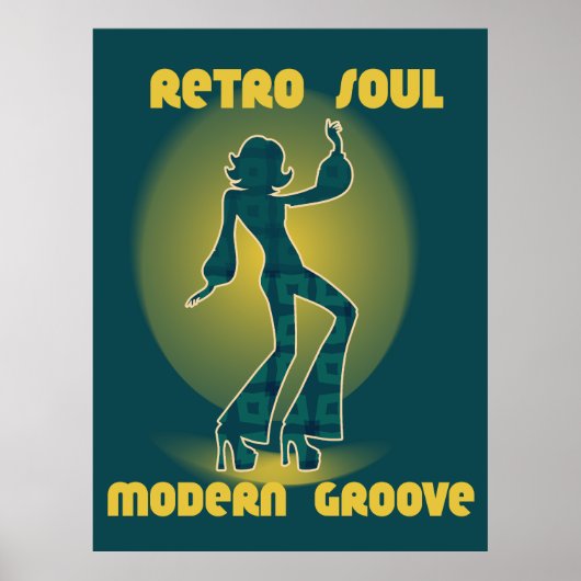 Retro-Soul Moderner Groove Poster (Vorne)