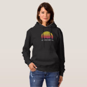 Retro South Carolina City Spartanburg Skyline Vint Hoodie (Vorne ganz)