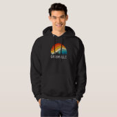 Retro South Carolina Stadt Greenville Skyline Vint Hoodie (Vorne ganz)