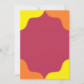 Retro Southwestern Sunrise Junggeselinnen-Abschied Einladung (Rückseite)