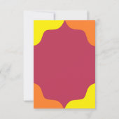 Retro Southwestern Sunrise Wedding Save The Date (Rückseite)