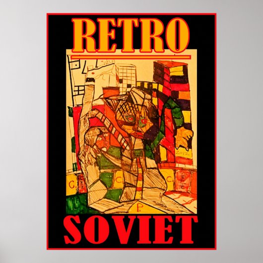 RETRO SOWJET POSTER (Vorne)