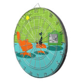 Retro Space Age Kitty Dartboard Dartscheibe (Vorderseite rechts)