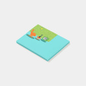 Retro Space Age Kitty Post-It Notizen (angewinkelt)