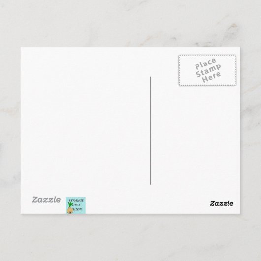 Retro Space Age Kitty Postcard Postkarte (Rückseite)