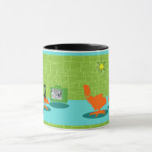 Retro Space Age Kitty Tasse (Zentrum)