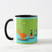 Retro Space Age Kitty Tasse (Links)