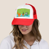 Retro Space Age Kitty Trucker Hat Truckerkappe (Beispiel)