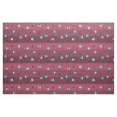 Retro Space Age Planets Stars Maroon Stoff (Fat Quarter (45,7 x 55,9 cm))