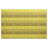 Retro Space Age Planets Stars Ocker Gelb Stoff (Fat Quarter (45,7 x 55,9 cm))