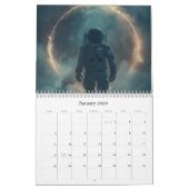 Retro Space Art Kalender 2025 (Jan 2026)
