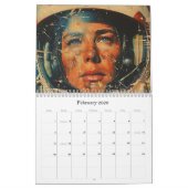 Retro Space Art Kalender 2025 (Feb 2026)