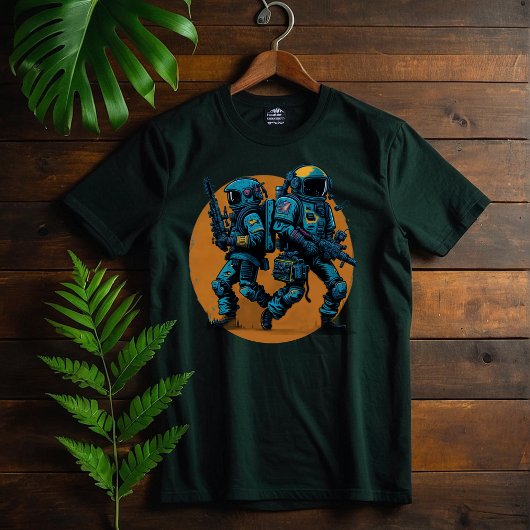 Retro Space Astronauts-Galaxy Rebel Fighter SciFi T-Shirt