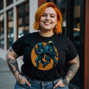 Retro Space Astronauts-Galaxy Rebel Fighter SciFi T-Shirt