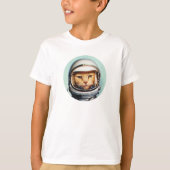 Retro Space Cat T - Shirt (Vorderseite)