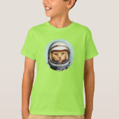 Retro Space Cat T - Shirt (Vorderseite)