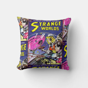 Retro Space Comic Book Decorative Throw Kissen