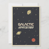 Retro Space Einladung (Rückseite)