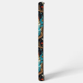 Retro Space Exploration Galaxy Samsung Galaxy Hülle (Linke Seite)